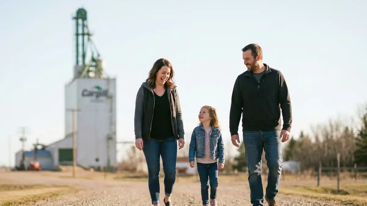 family in Wapella Saskatchewan