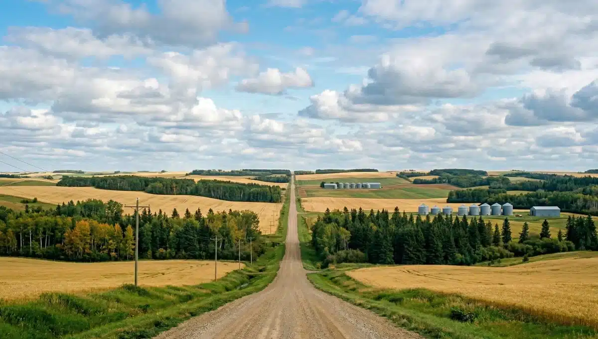 rolling hills in southern manitoba